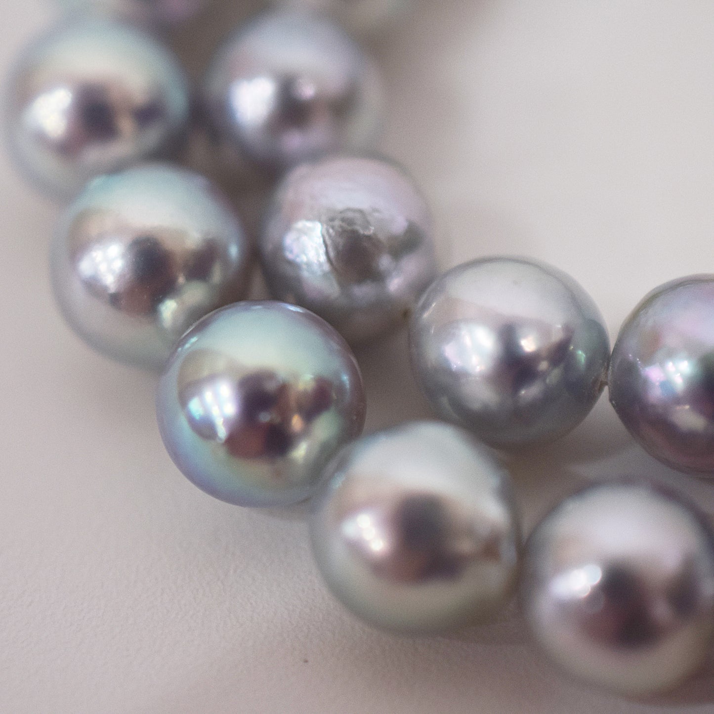 Limited to actual item Necklace Natural color Baroque 8mm - 9.5mm Real Akoya Pearl From Japan 16.5inch 42cm starand choker reenspearl
