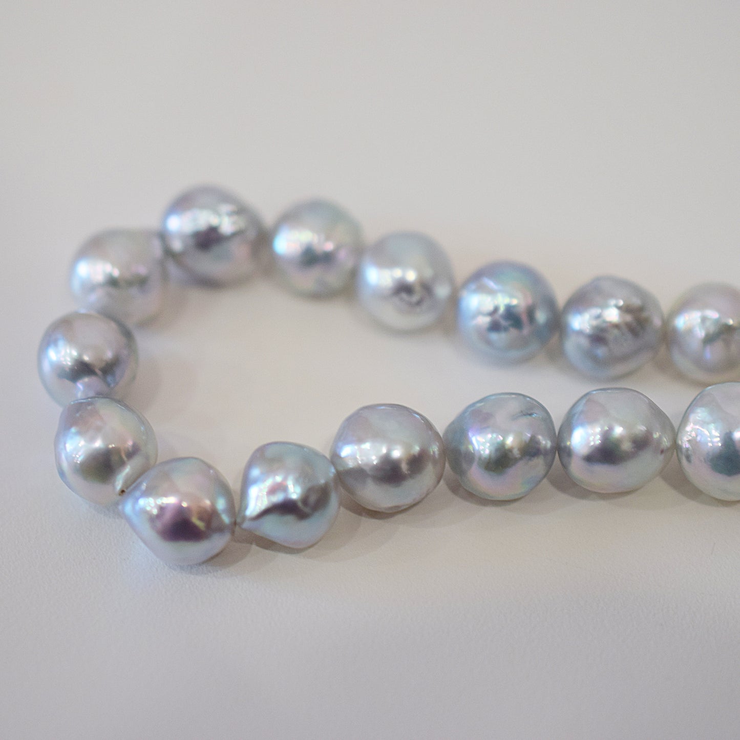 Limited to actual item Necklace Natural color Baroque 9mm - 10mm Real Akoya Pearl From Japan 17.5inch starand choker Japanese akoyapearl