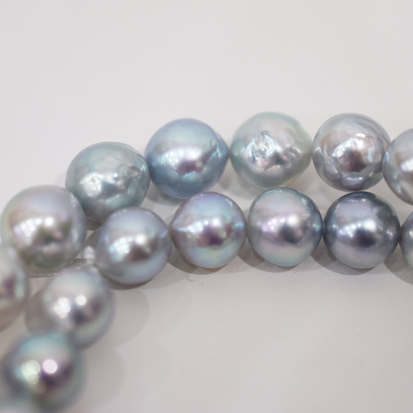 Limited to actual item Necklace Natural color Baroque 8mm - 9.5mm Real Akoya Pearl From Japan 16.5inch 42cm starand choker reenspearl
