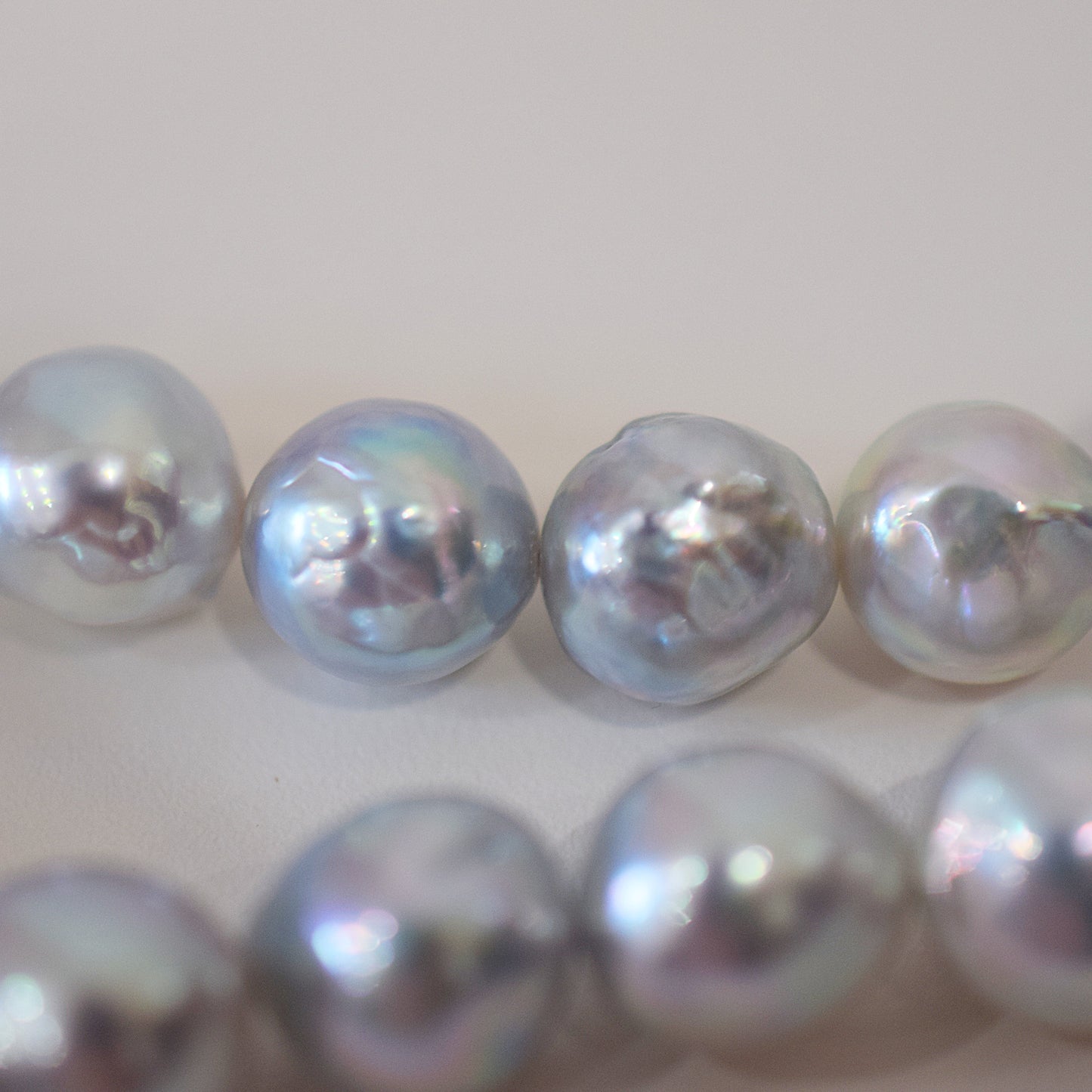 Limited to actual item Necklace Natural color Baroque 9mm - 10mm Real Akoya Pearl From Japan 17.5inch starand choker Japanese akoyapearl