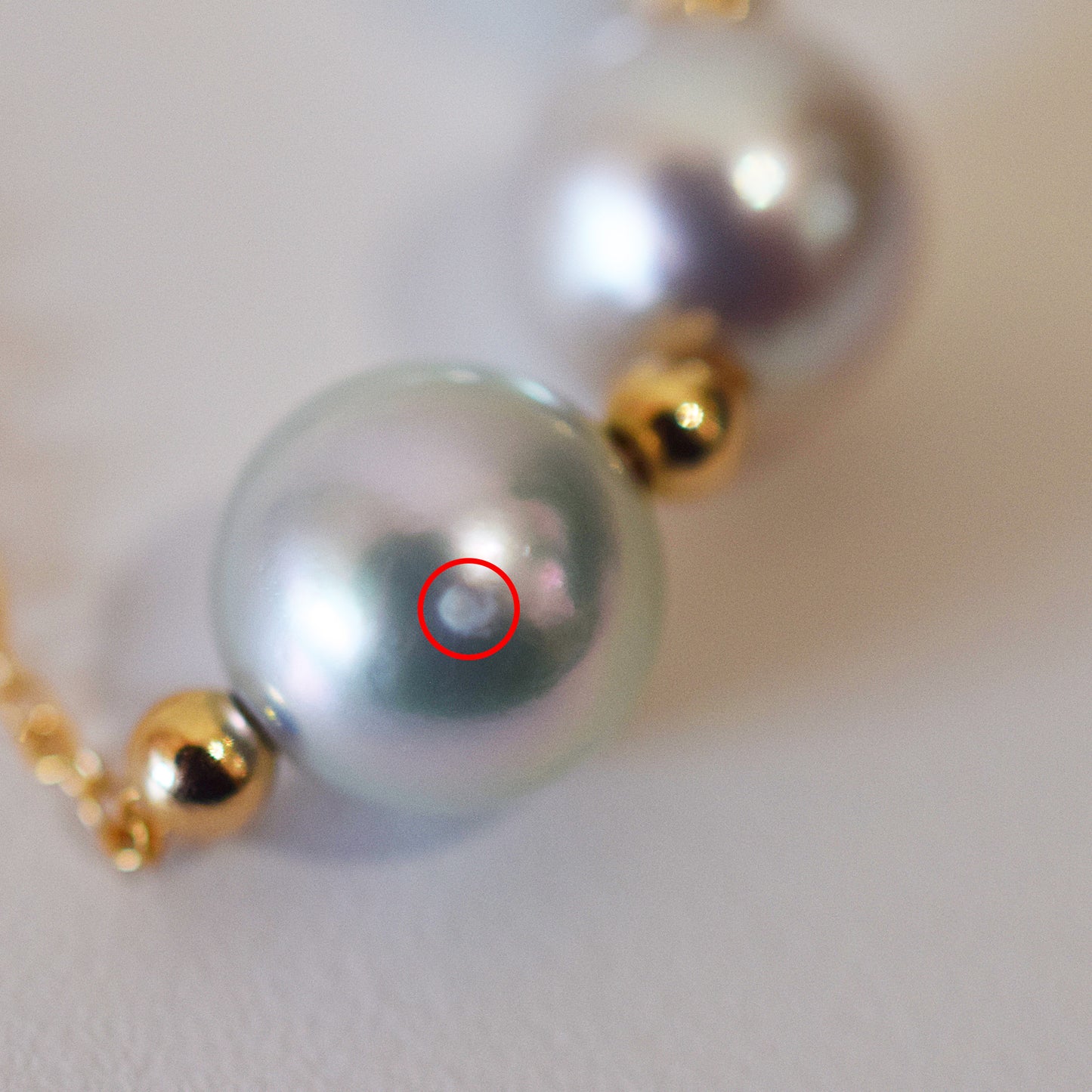 <SALE> Limited to actual item Natural color Semi-Round 9mm - 9.5mm Bracelet 7.08inch 14KGF Gold Filled Magnet Real Akoya Pearl Japan
