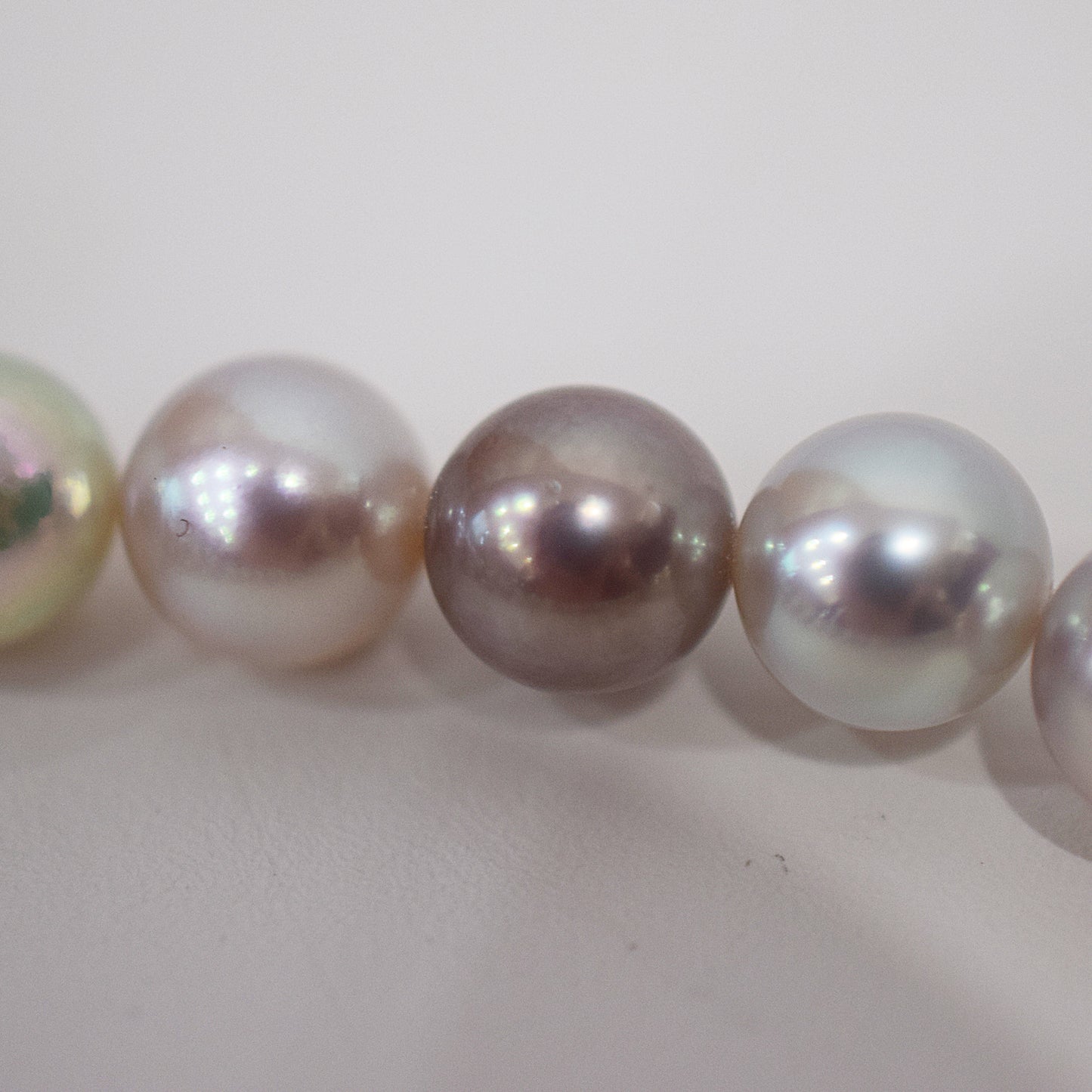 Limited to actual item Necklace Natural multi color 6.5mm - 7.3mm Real Akoya Pearl From Japan 18.1inch 46cm starand choker reenspearl