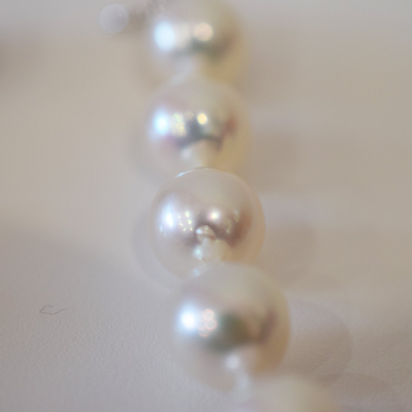 <SALE> Limited to actual item 9mm - 9.5mm White pink Semi round 〜 Baroque SV925 21cm 8.26inch Akoya Pearl Bracelet From Japan AkoyaPearl