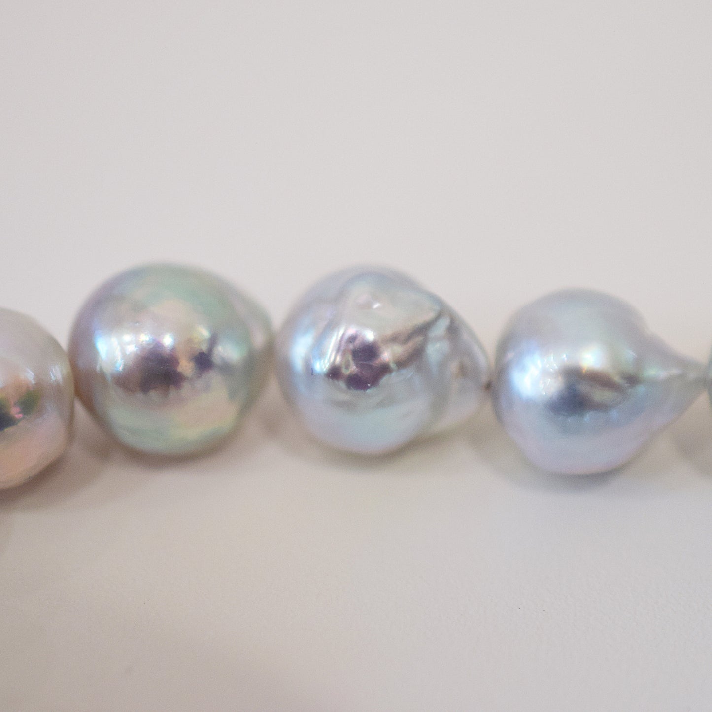 Limited to actual item Necklace Natural color Baroque 9mm - 10mm Real Akoya Pearl From Japan 17.5inch starand choker Japanese akoyapearl