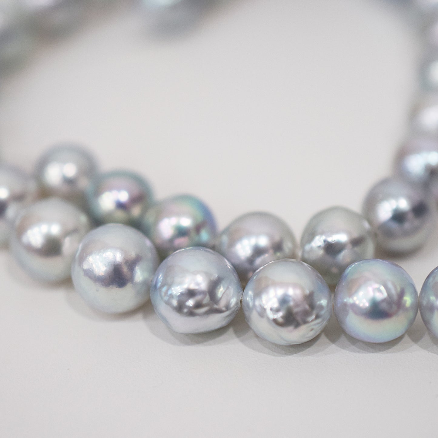Limited to actual item Necklace Natural color Baroque 8mm - 9.5mm Real Akoya Pearl From Japan 16.5inch 42cm starand choker reenspearl
