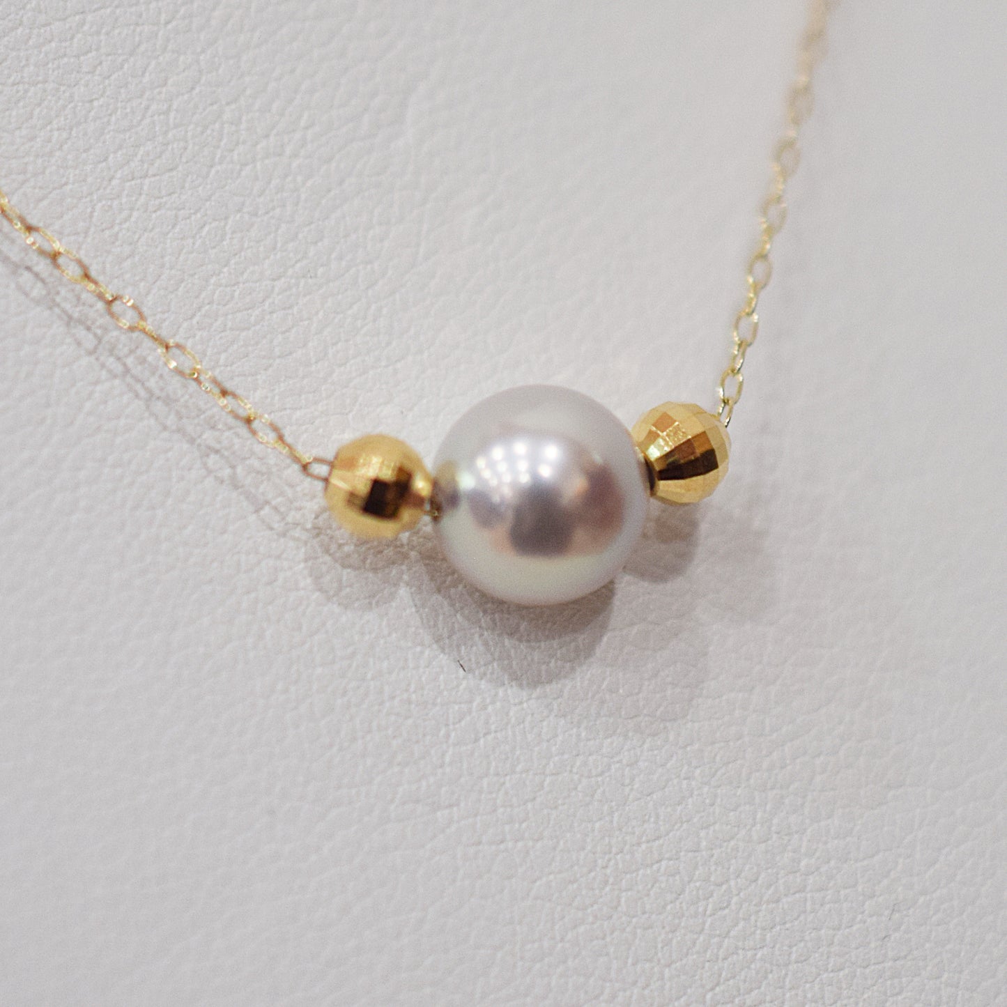 Actual product Actual product 8mm Akoya Queen Certificate from the Pearl Science Laboratory Natural color necklace K18YG Japan reenspearl SS-330089