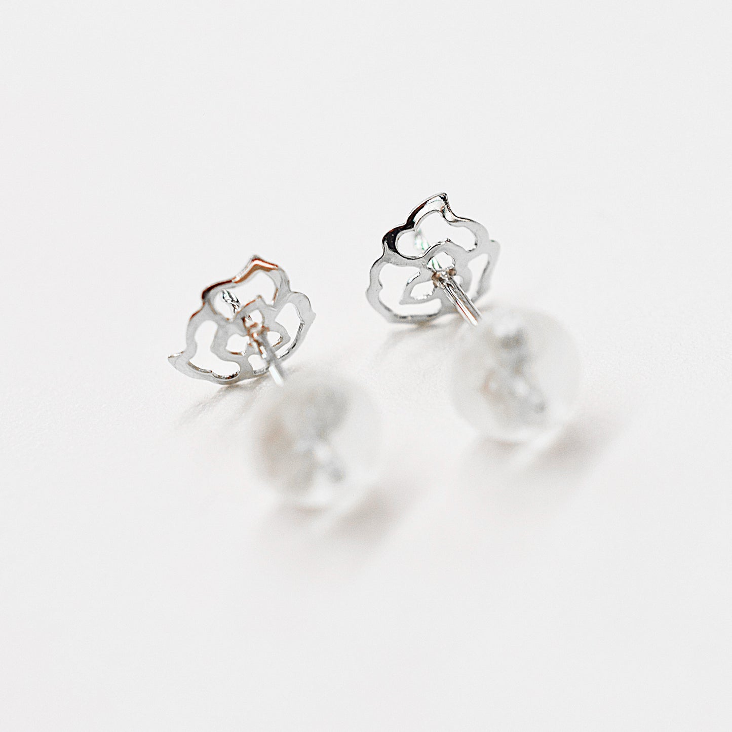 Only metal fittings K14WG stud earring Metal fitting Recommended for pearls 5mm - 8mm