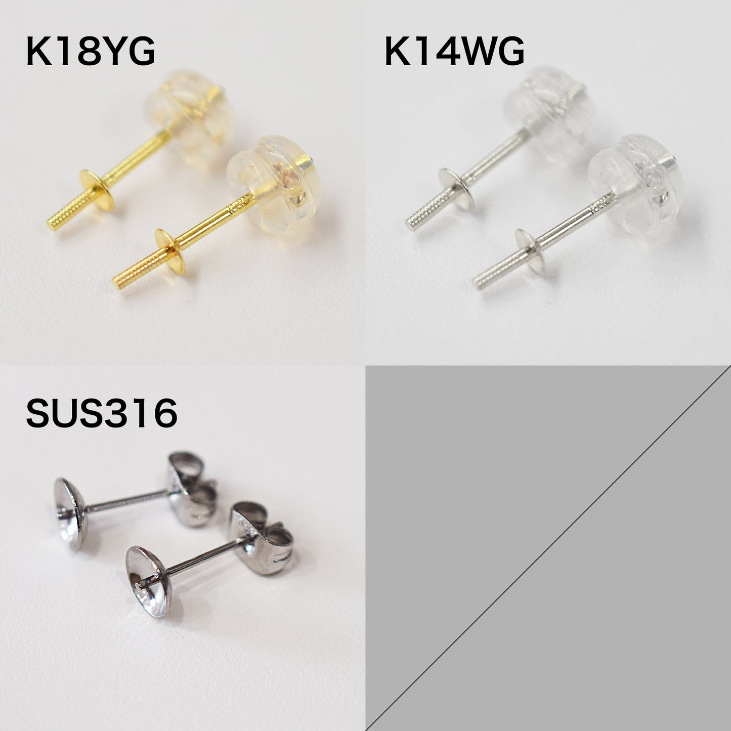 Actual product Natural color akoya pearl Baroque pearl 10mm - 10.5mm 18K 14K Surgical Stainless Steel stud Earrings Japan akoyapearl