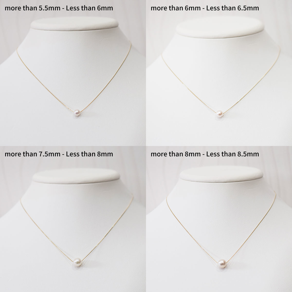 【SV925】Rare White pink 7.5mm - 8.5mm Seawater Real Akoya Pearl Venetian necklace AkoyaPearl Japan あこや 真珠