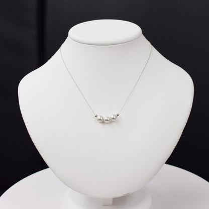 【K18YG / K18WG】Rare Natural color madama rank 8mm - 8.5mm Seawater Real necklace Akoya Pearl Japan reenspearl Japanese Seawater