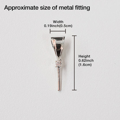 Only metal fittings 0.01ct K14WG Diamond Pendant top RP00031