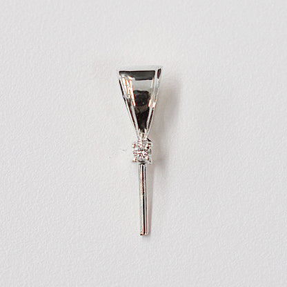 Only metal fittings 0.01ct K14WG Diamond Pendant top RP00031