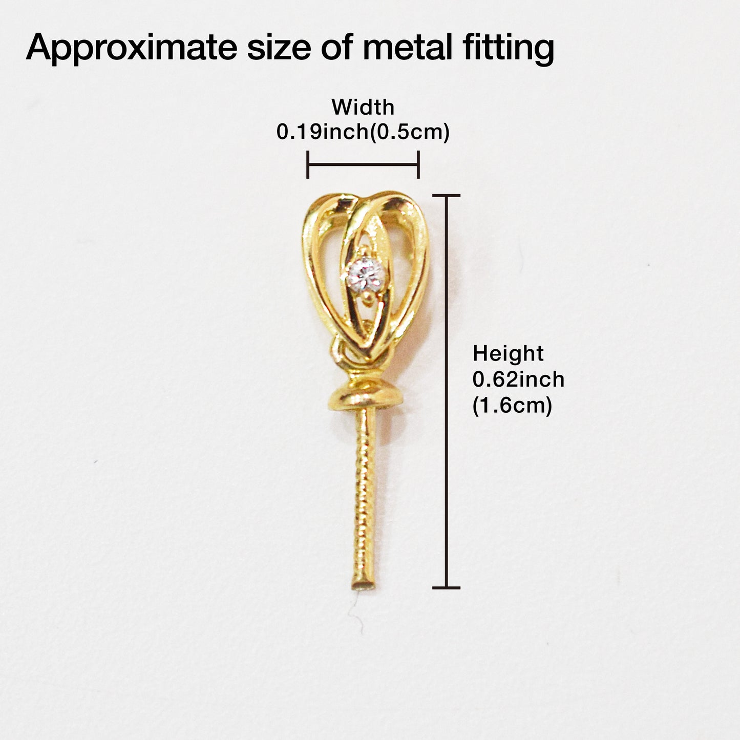 Only metal fittings 0.01ct K18YG Diamond Pendant top RP0009