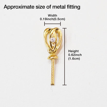 Only metal fittings 0.01ct K18YG Diamond Pendant top RP0009