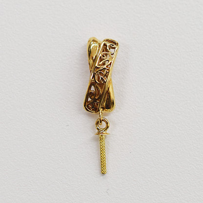 Only metal fittings K18YG Pendant top RP0029