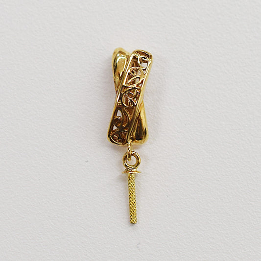 Only metal fittings K18YG Pendant top RP0029
