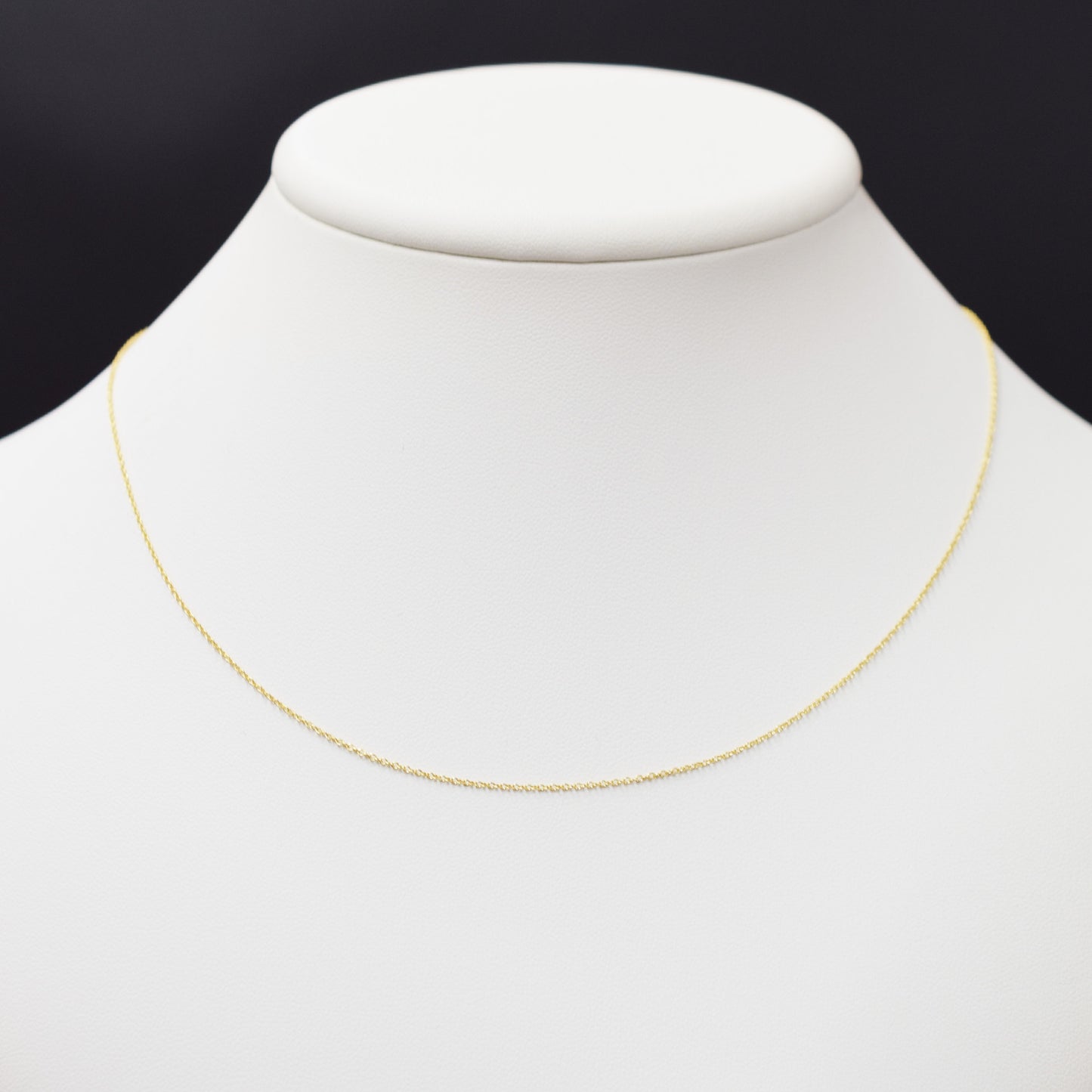 Only metal fittings K18YG chain necklace Metal fitting L size