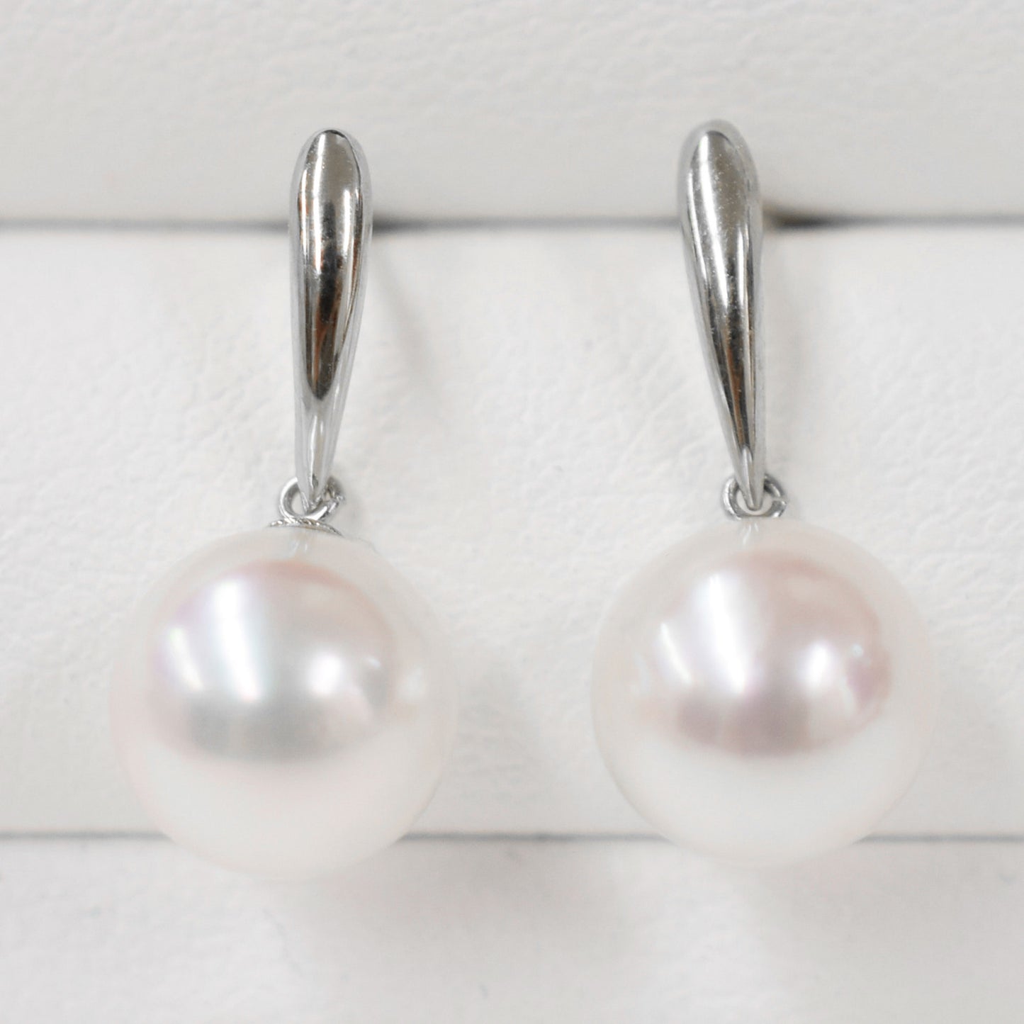 【K18YG / K14WG / K18PG】Hanadama rank White pink 7.5mm - 8.5mm Real Akoya Pearl Earrings Japan akoyapearl Japanese Seawater reenspearl あこや 真珠 日本 天草