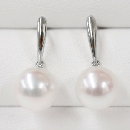 【K18YG / K14WG / K18PG】Hanadama rank White pink 7.5mm - 8.5mm Real Akoya Pearl Earrings Japan akoyapearl Japanese Seawater reenspearl あこや 真珠 日本 天草