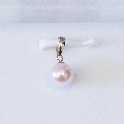 【K18YG / K18WG】Pendant top Only Hanadama rank Rare White pink 5.5mm - 6.5mm Akoya Pearl Japan Akoyapearl birthday あこや 真珠 日本 reenspearl