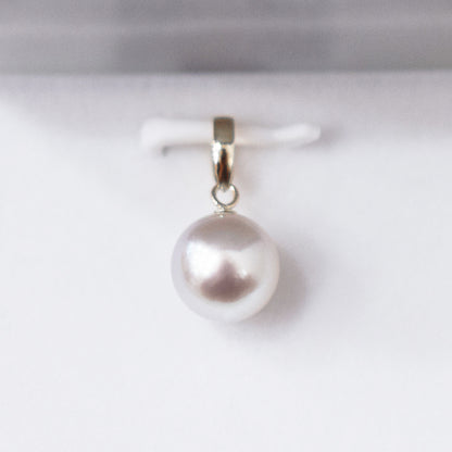 【K18YG / K18WG】Rare Pendant top Only Madama rank 7.5mm - 8.5mm Natural color Akoya Pearl Japan Akoyapearl birthday あこや 真珠 日本
