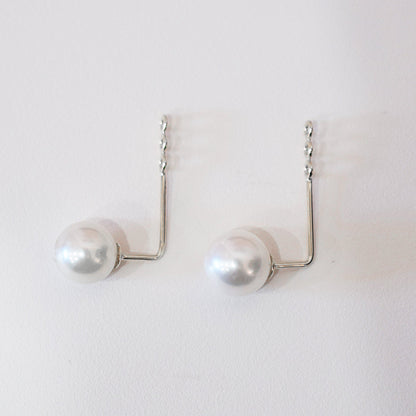 【K18YG / K14WG】Hanadama rank Whitepink 7.5mm - 8.5mm Earring jacket Seawater Real Akoya Pearl Japan anniversary Japanese Wedding あこや 真珠