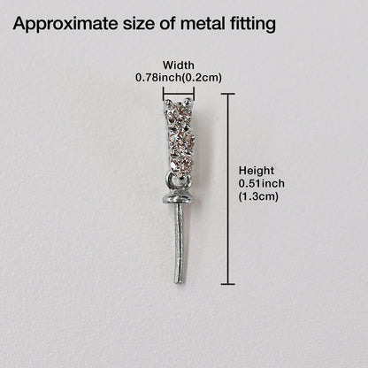 Only metal fittings 0.06ct K18WG Diamond Pendant top SIK00042