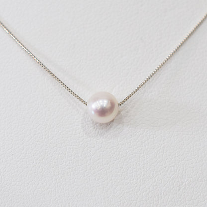 【K10 / K18】Rare White pink 5.5mm - 6.5mm Seawater Real Akoya Pearl necklace AkoyaPearl Japan あこや 真珠