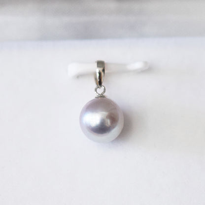 【K18YG / K18WG】Rare Pendant top Only Madama rank 7.5mm - 8.5mm Natural color Akoya Pearl Japan Akoyapearl birthday あこや 真珠 日本