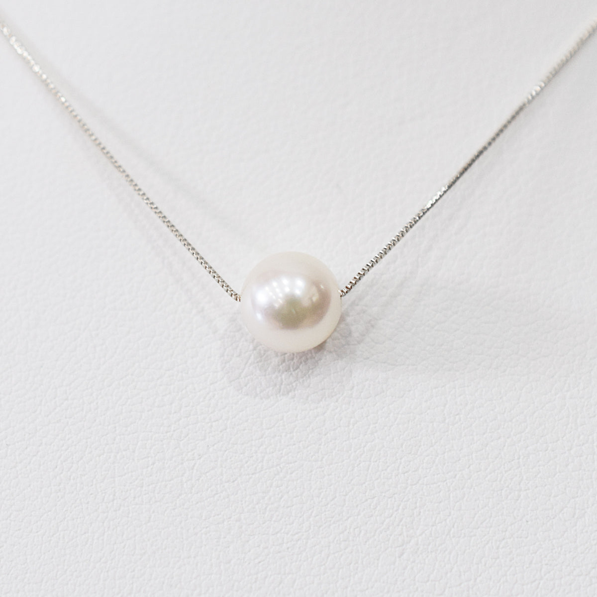 【K10 / K18】Rare White pink 7.5mm - 8.5mm Seawater Real Akoya Pearl necklace AkoyaPearl Japan あこや 真珠