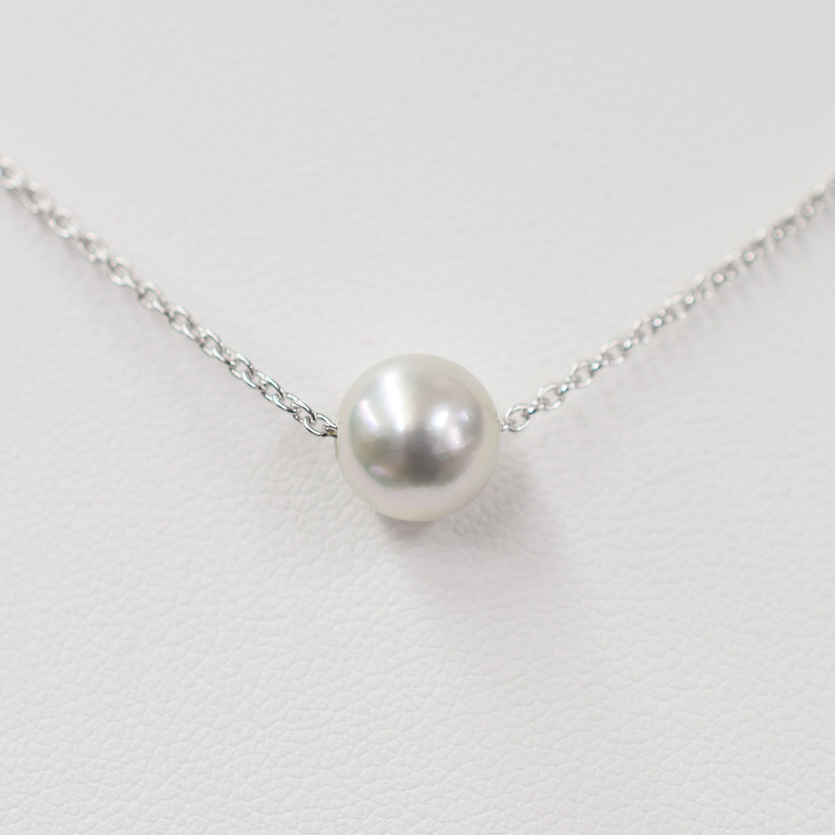 【SV925】Rare Natural color 8mm - 9mm Seawater Real Akoya Pearl necklace AkoyaPearl Japan あこや 真珠