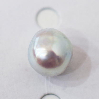 Pendant top Only Natural color 9.8mm Baroque pearl 1pc real akoya pearl Japan Japanese reenspearl あこや 真珠