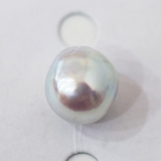 Pendant top Only Natural color 9.8mm Baroque pearl 1pc real akoya pearl Japan Japanese reenspearl あこや 真珠