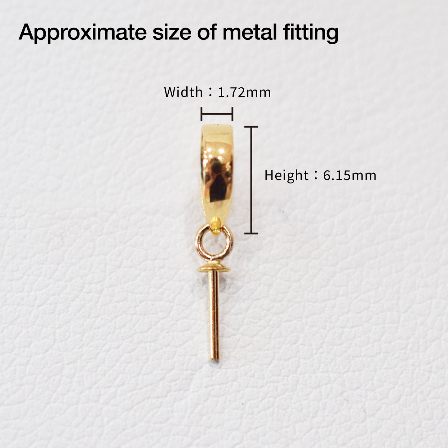 Only metal fittings K18YG Pendant top M size