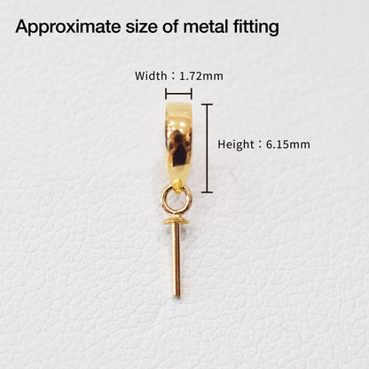 Only metal fittings K18YG Pendant top M size