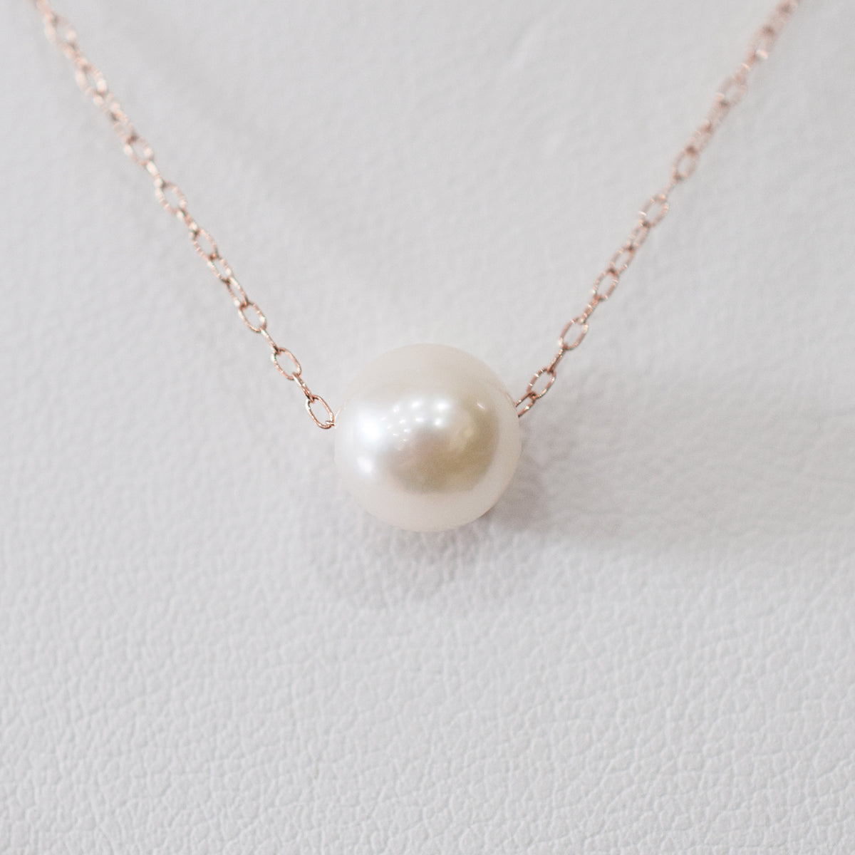 【K10 / K18】Rare White pink 7.5mm - 8.5mm Seawater Real Akoya Pearl necklace AkoyaPearl Japan あこや 真珠