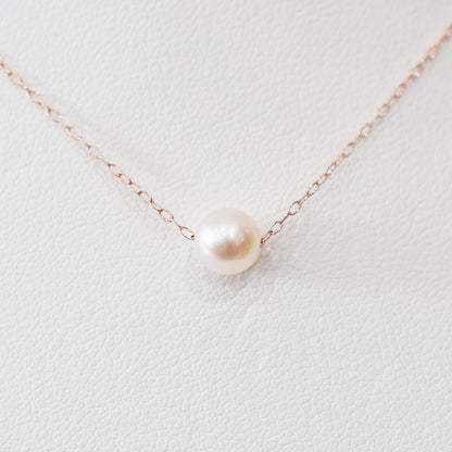 【K10 / K18】Rare White pink 5.5mm - 6.5mm Seawater Real Akoya Pearl necklace AkoyaPearl Japan あこや 真珠