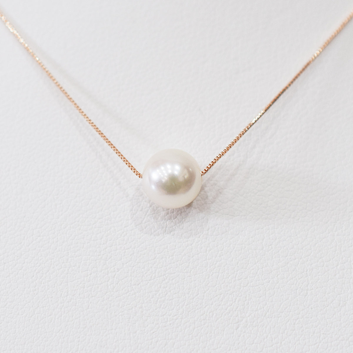 【K10 / K18】Rare White pink 7.5mm - 8.5mm Seawater Real Akoya Pearl necklace AkoyaPearl Japan あこや 真珠