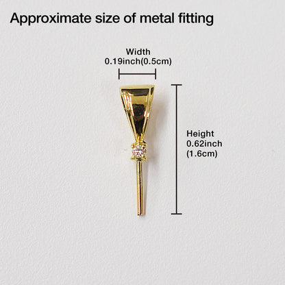 Only metal fittings 0.01ct K18YG Diamond Pendant top RP00041