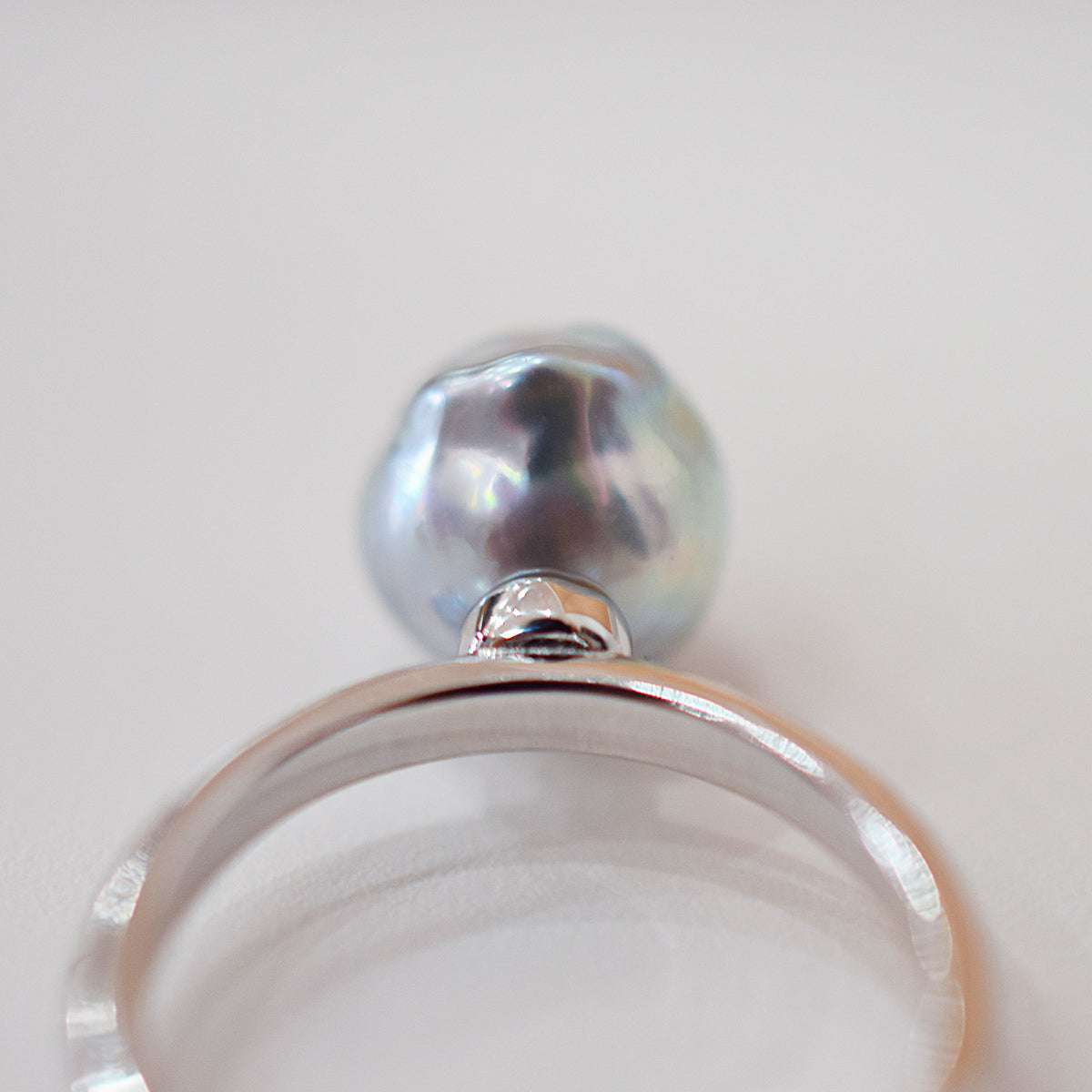 ［You can choose the pearl］Akoya Baroque pearl 8mm - 9mm Natural color Ring Sea Real akoya pearl From Japan 1pc pearl SV925 Silver reenspearl akoyapearl ring