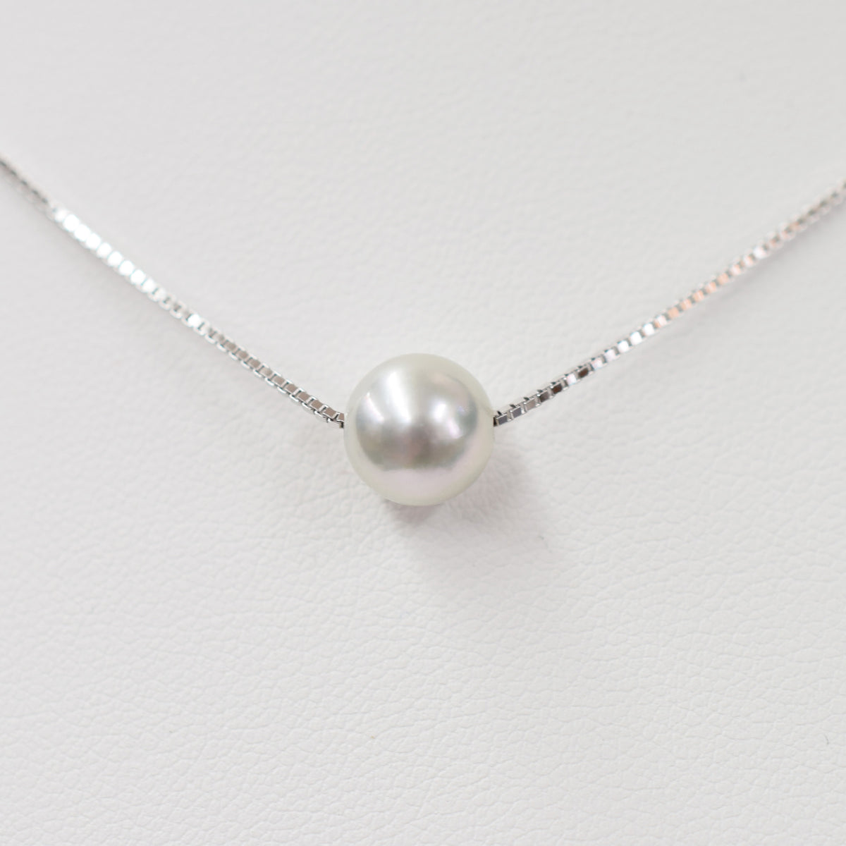 【SV925】Rare Natural color 8mm - 9mm Seawater Real Akoya Pearl Venetian necklace AkoyaPearl Japan あこや 真珠