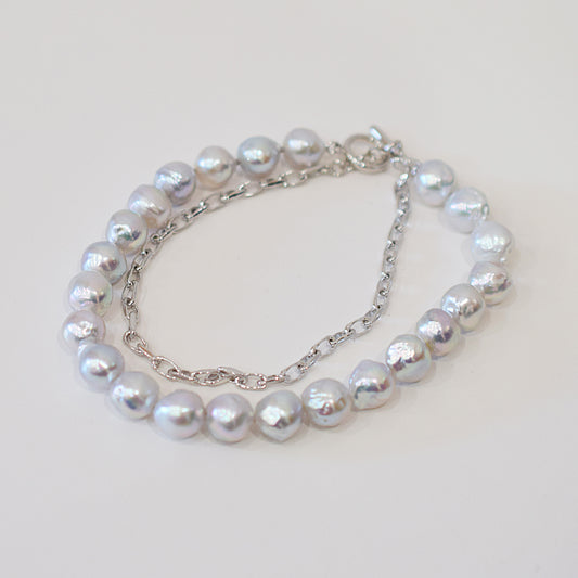 Limited to actual item Necklace Natural color Baroque 9mm - 10mm Real Akoya Pearl From Japan 17.5inch starand choker Japanese akoyapearl