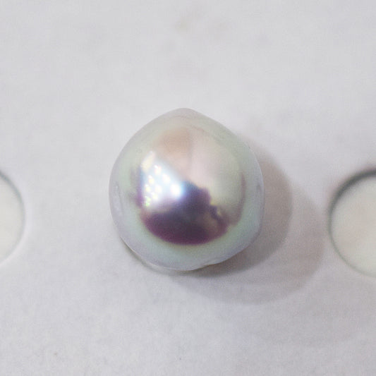 Pendant top Only Natural color 7.2mm Baroque pearl 1pc real akoya pearl Japan Japanese reenspearl あこや 真珠