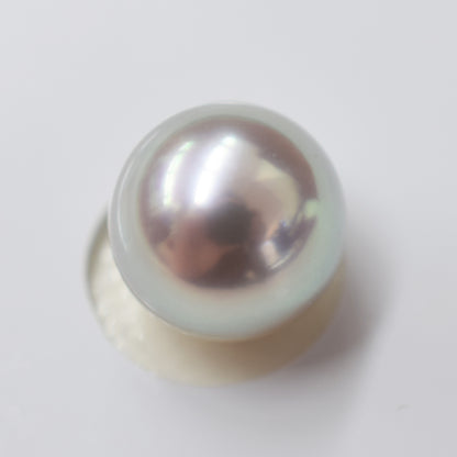 AAA rank Light blue 9.1mm Madama rank Natural color 1pc Real Akoya Pearl Neacklace Pendant top Japan Japanese akoyapearl reenspearl