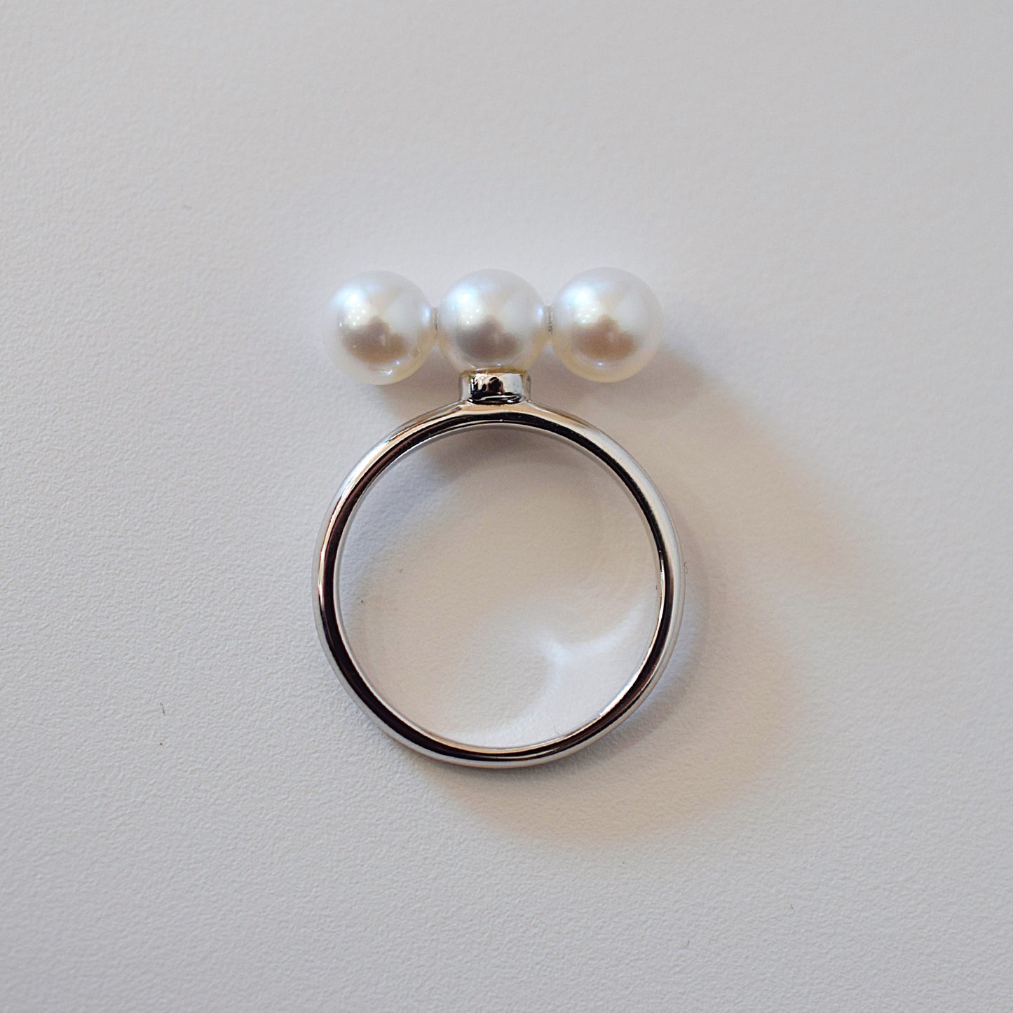 Actual product Rare White pink 6mm - 6.5mm Ring Sea Real Akoya Pearl From Japan SV925 Silver reenspearl akoyapearl