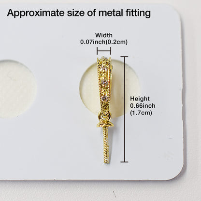 Only metal fittings 0.02ct K18YG Diamond Pendant top SIK00051