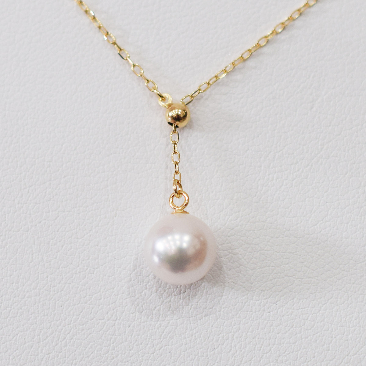【K10 / K18 / Pt850】Rare White pink 7.5mm - 8.5mm Seawater Real Akoya Pearl necklace AkoyaPearl Japan あこや 真珠