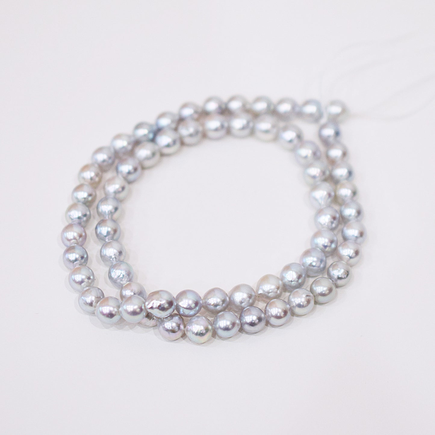 Actual product Necklace Natural color 6mm - 7.5mm Real Akoya Pearl From Japan 16.3inch 41.5cm starand choker reenspearl