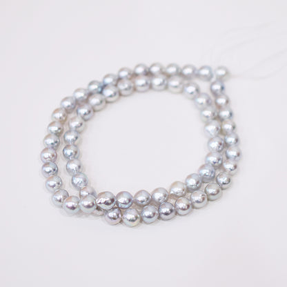 Actual product Necklace Natural color 6mm - 7.5mm Real Akoya Pearl From Japan 16.3inch 41.5cm starand choker reenspearl