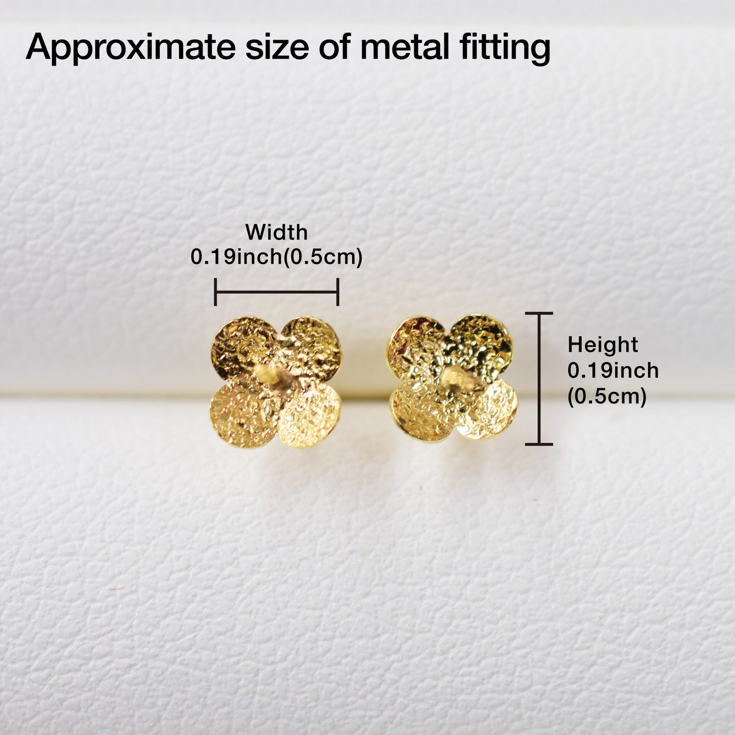 Only metal fittings K18YG stud earring Metal fitting Recommended for pearls 5mm - 9mm